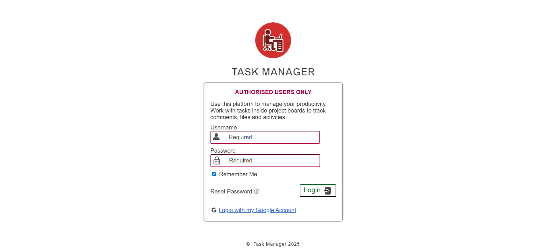 Project Management System